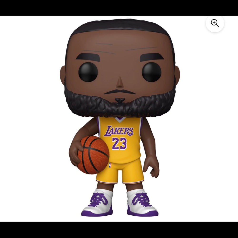 New! Large 10 inch Los Angeles Laker Lebron James exclusive yellow Jersey